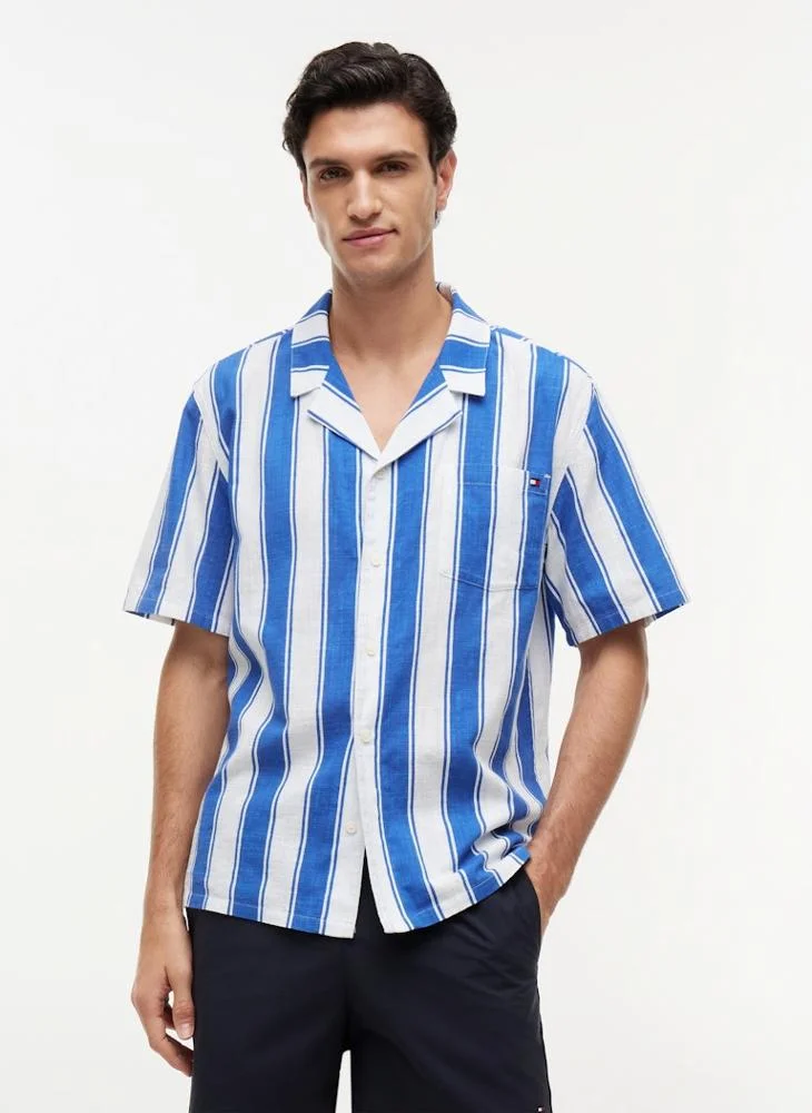 تومي هيلفيغر Essential Print Bowling Shirt